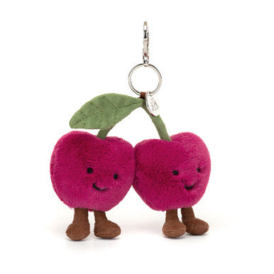 Jellycat Collectible Plush Amuseables Cherries Bag Charm