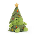 Jellycat Collectible Plush Christmas Tree Ricky Rain Frog