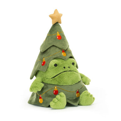 Jellycat Collectible Plush Christmas Tree Ricky Rain Frog