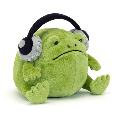 Jellycat Collectible Plush Ricky Rain Frog Headphones