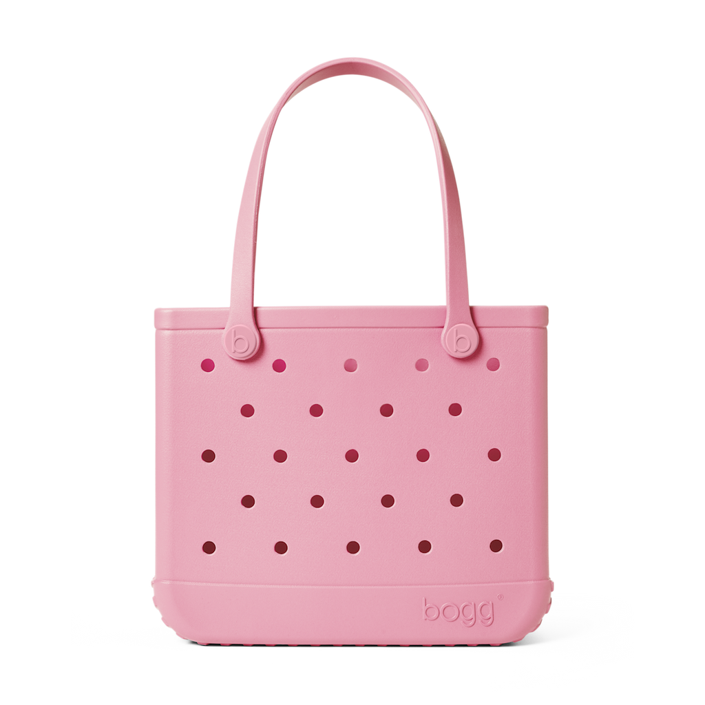 Medium Washable Tote Bag Blowing Pink Bubbles for Casual Carry
