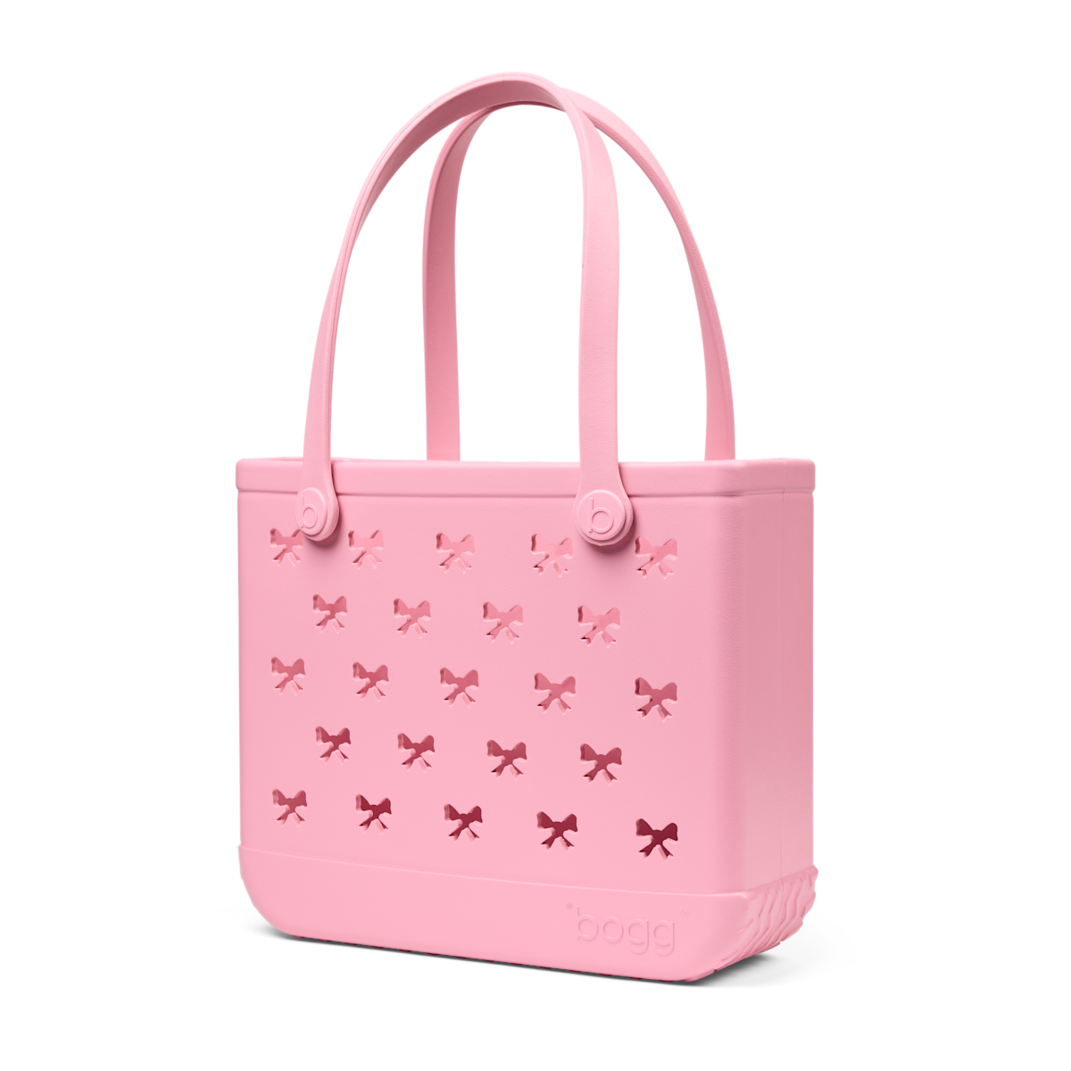 Medium Washable Tote Bag Bubblegum Bows for Casual Carry
