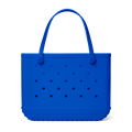 Large Washable Tote Bag Mykonos Blue for Casual Carry