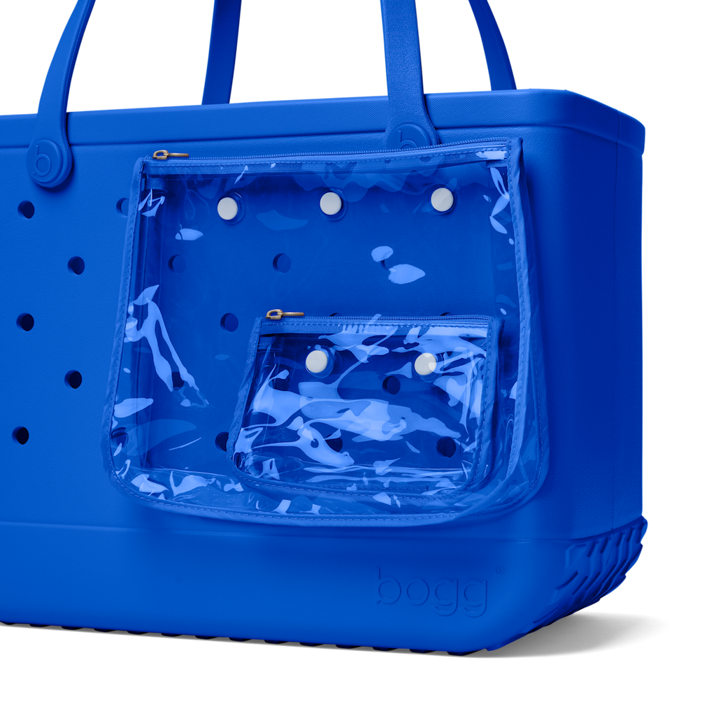 Large Washable Tote Bag Mykonos Blue for Casual Carry