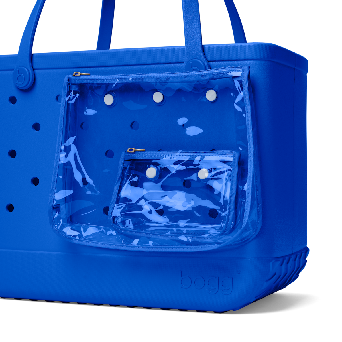 Large Washable Tote Bag Mykonos Blue for Casual Carry