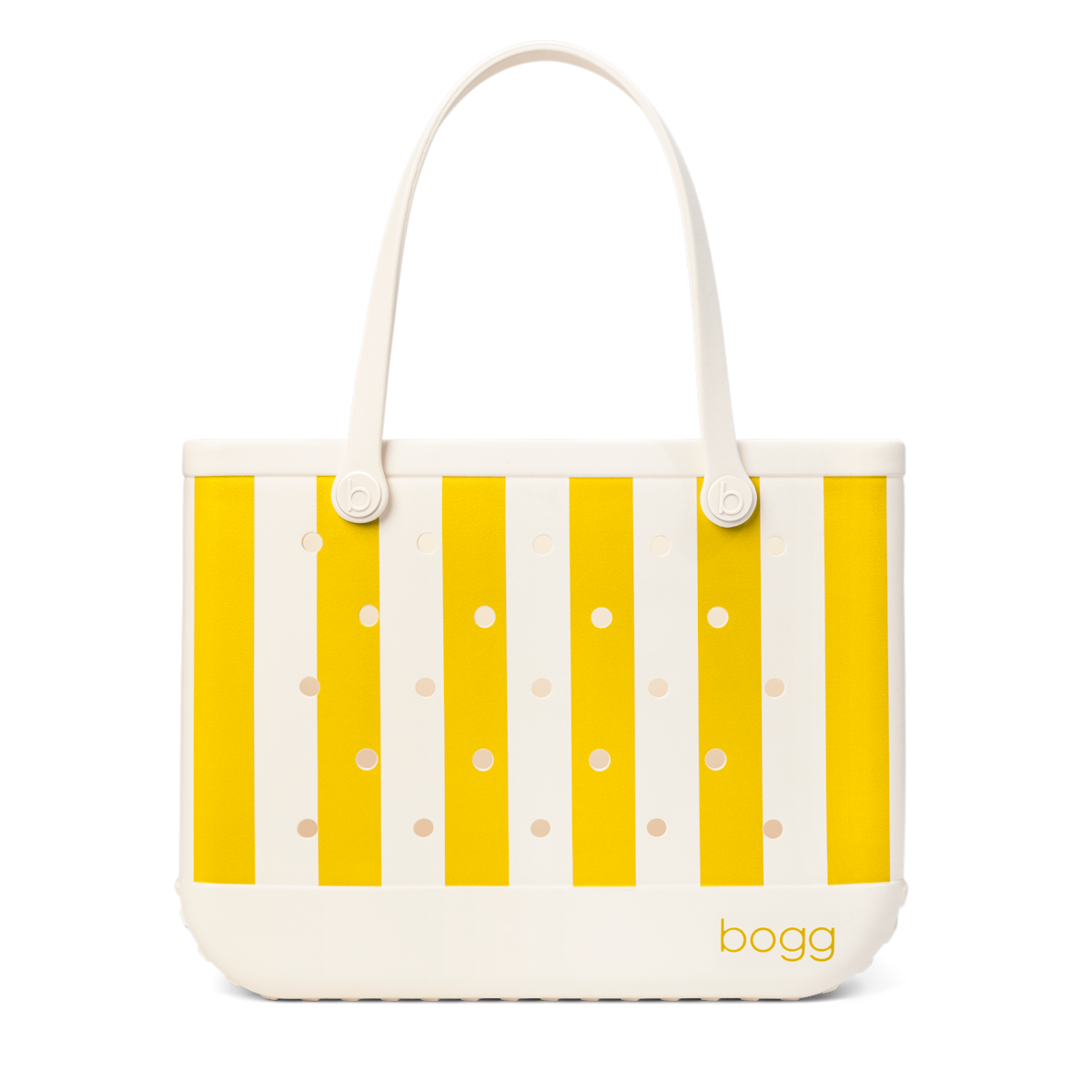 Large Washable Tote Bag Limoncello Yellow Stripe for Casual Carry