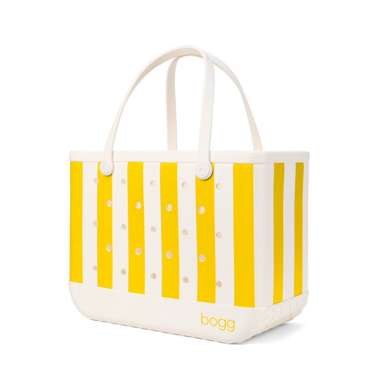 Large Washable Tote Bag Limoncello Yellow Stripe for Casual Carry
