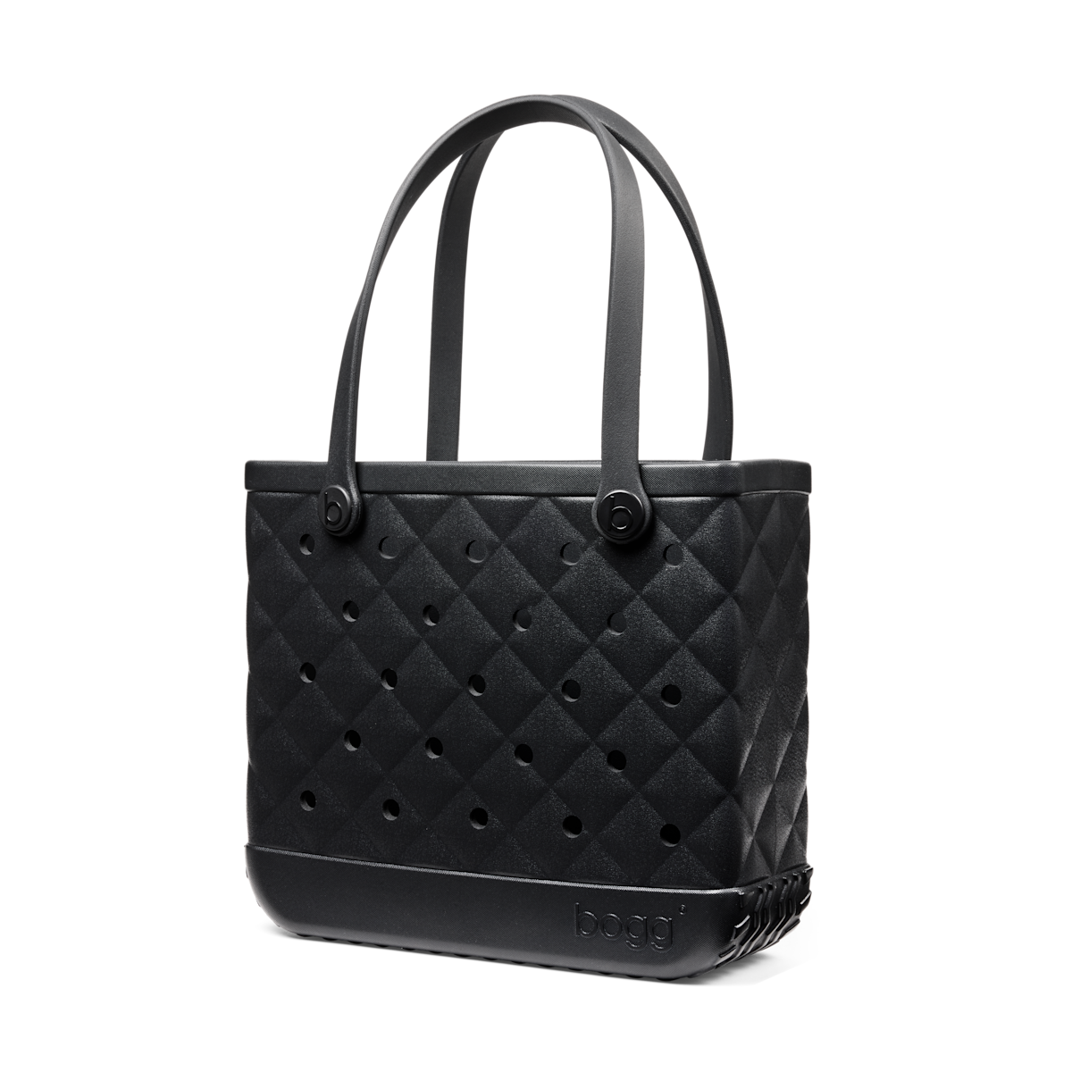 Medium Washable Tote Bag Quilted LBD Black for Casual Carry