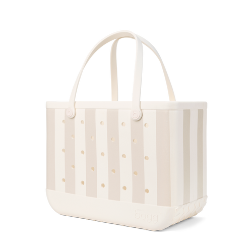 Large Washable Tote Bag Beachside Stripe for Casual Carry