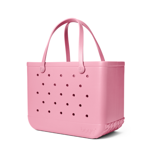 Large Washable Tote Bag Blowing Pink Bubbles for Casual Carry