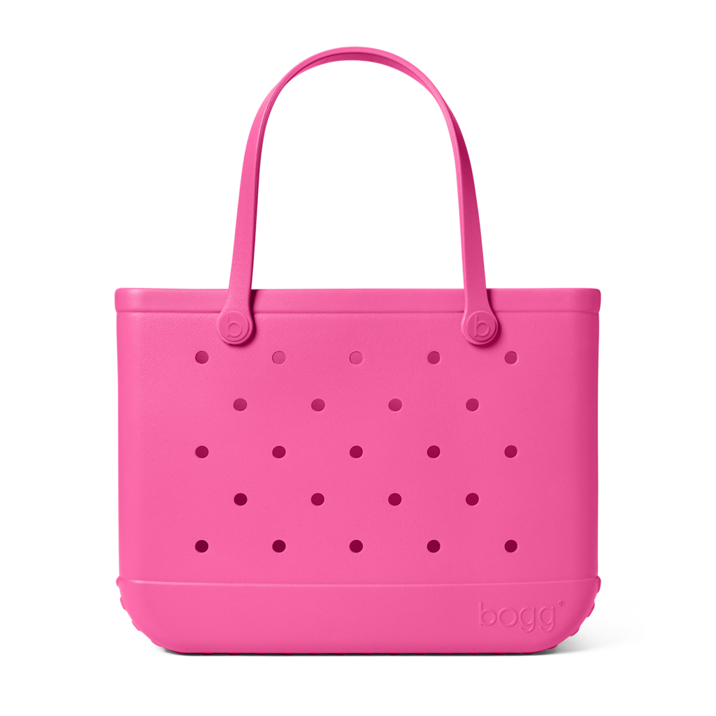 Large Washable Tote Bag Haute Pink for Casual Carry