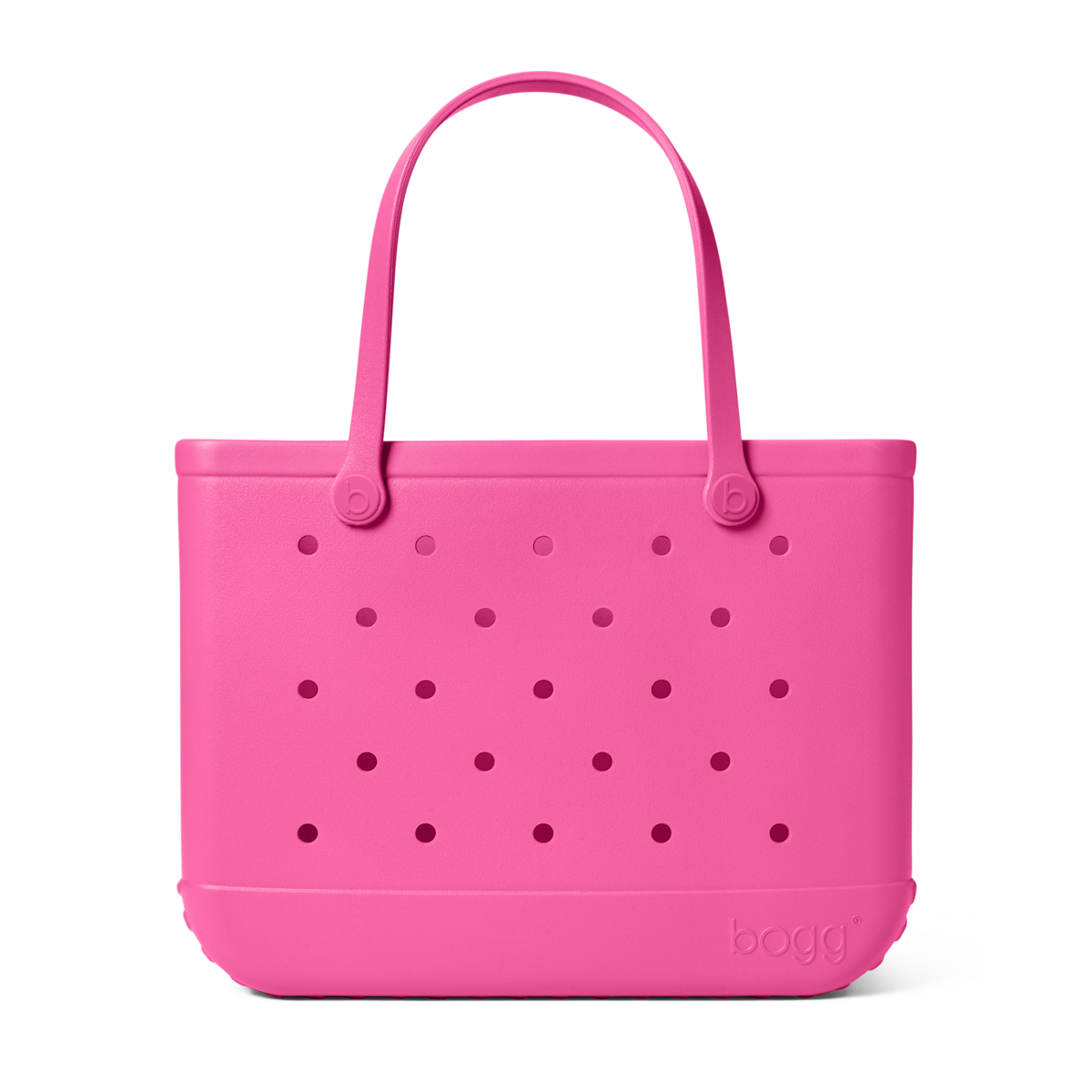 Large Washable Tote Bag Haute Pink for Casual Carry