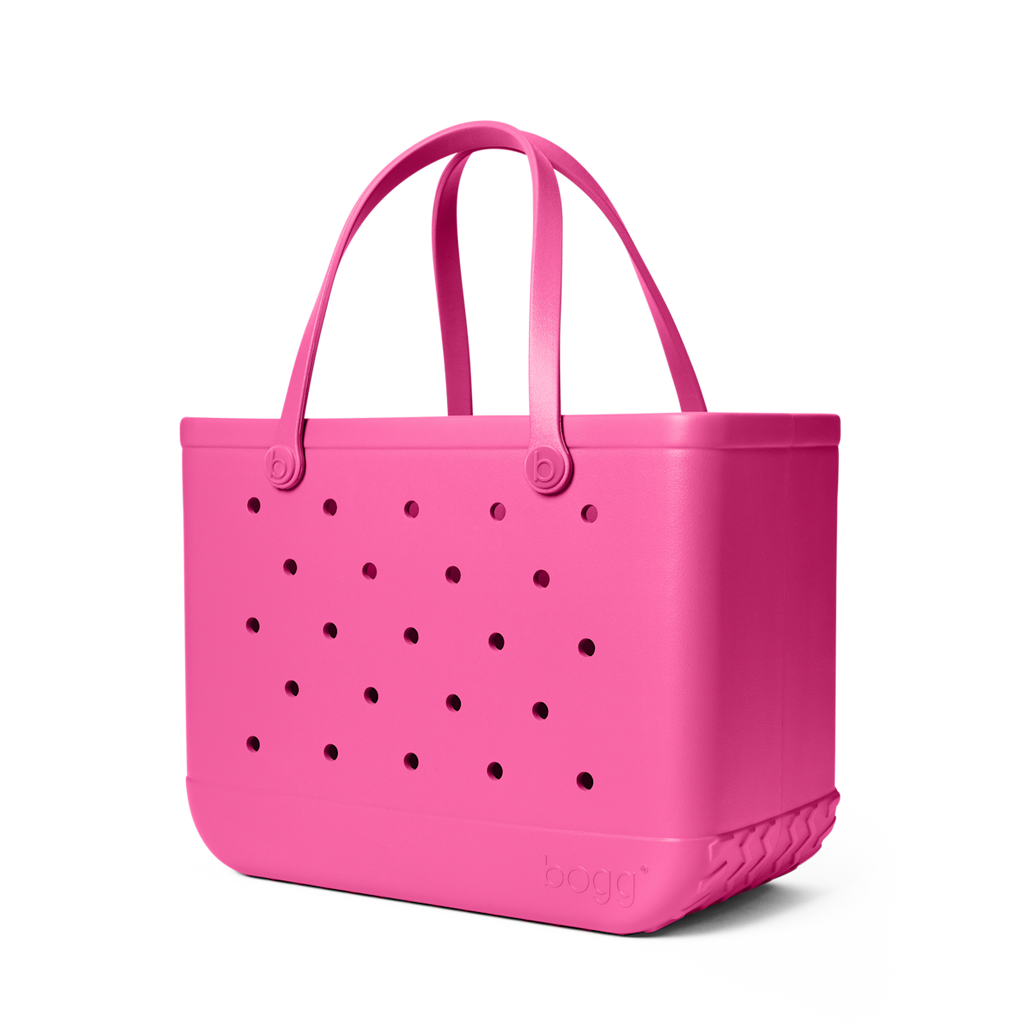 Large Washable Tote Bag Haute Pink for Casual Carry
