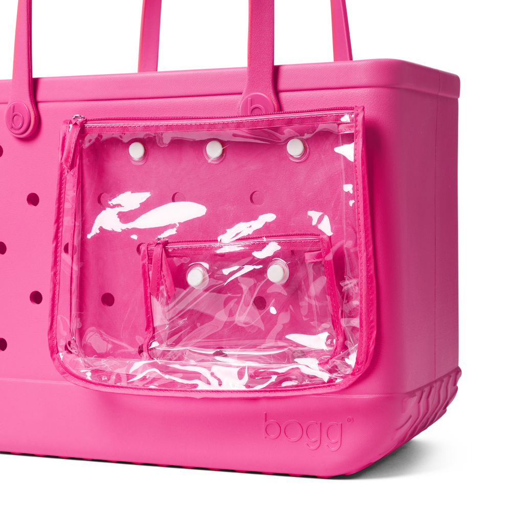 Large Washable Tote Bag Haute Pink for Casual Carry