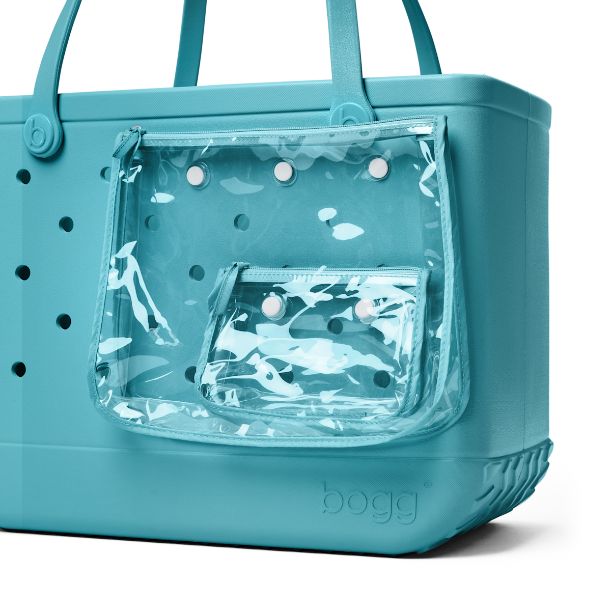 Large Washable Tote Bag Turquoise and Caicos for Casual Carry