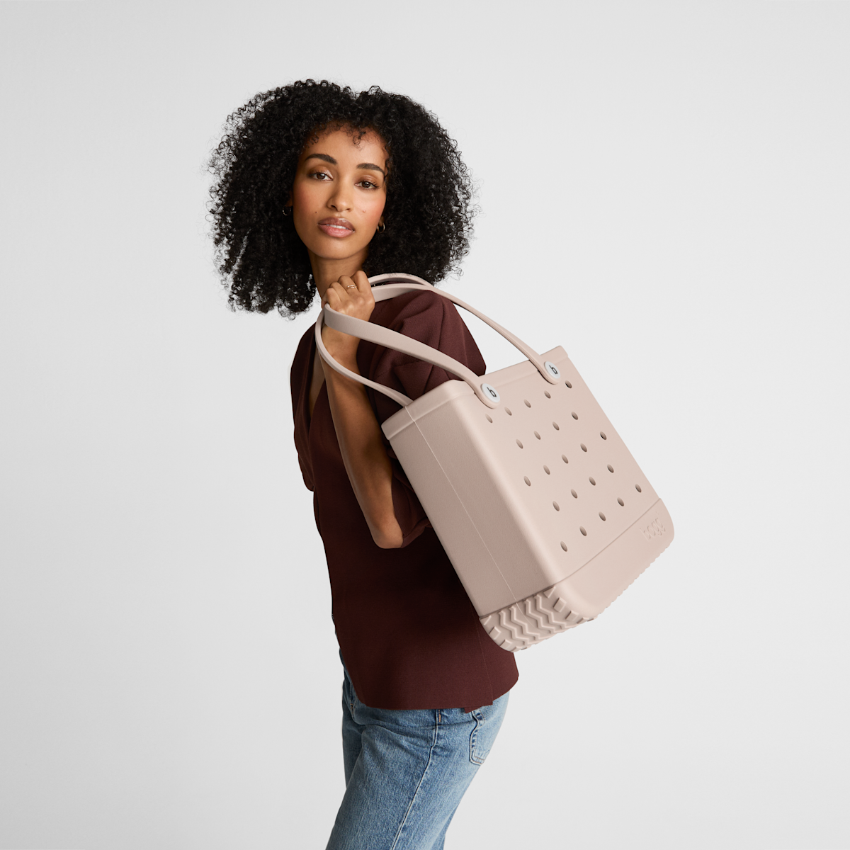Medium Washable Tote Bag Haute Pink for Casual Carry